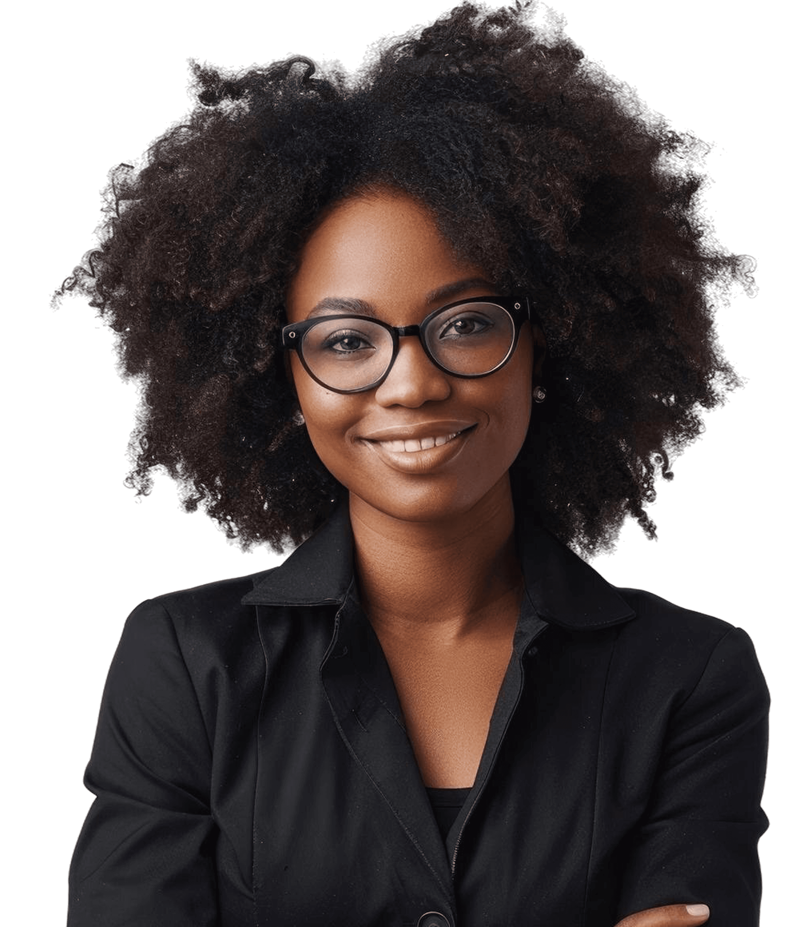 Woman smiling